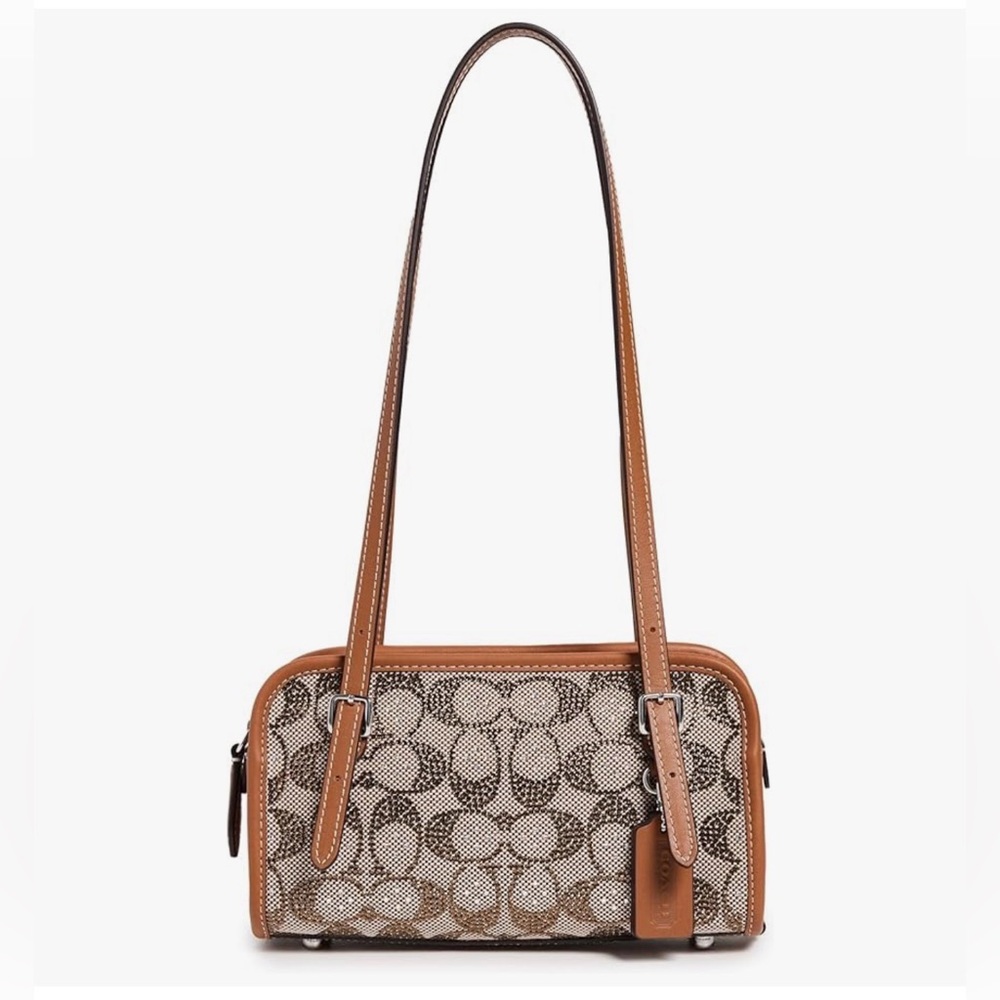 Coach Crystal Signature Swing Zip 20